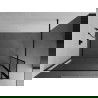 Mexen Kioto Duschwand Walk-in 100 x 40 cm, schwarzer Rahmen, schwarz - 800-100-212-70-70-040