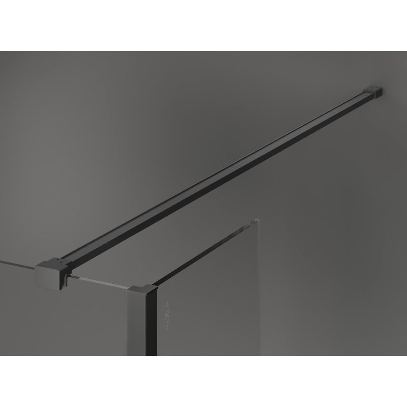 Mexen Kioto Duschvägg Walk-in 120 x 30 cm, transparent, gun metal - 800-120-212-95-00-030