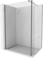 Mexen Kioto duša sienas Walk-in 130 x 40 cm, caurspīdīgs, šaujampulvera metāls - 800-130-212-95-00-040