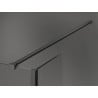 Mexen Kioto walk-in tuš stena 150 x 40 cm, črn okvir, karbonski videz - 800-150-212-95-70-040