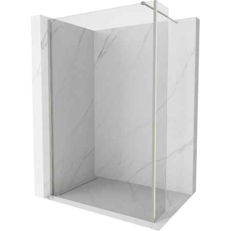 Mexen Kioto ścianka prysznicowa Walk-in 90 x 40 cm, transparent, nikiel szczotkowany - 800-090-212-97-00-040