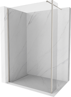 Mexen Kioto Tuš zid Walk-in 90 x 40 cm, proziran, brušeni nikal - 800-090-212-97-00-040