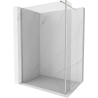 Mexen Kioto dušisein Walk-in 135 x 40 cm, läbipaistev, harjatud nikkel - 800-135-212-97-00-040
