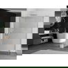Mexen Kioto Duschwand Walk-in 140 x 40 cm, transparent, gebürstetes Nickel - 800-140-212-97-00-040