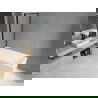 Mexen Cubik rechteckige Badewanne 160 x 70 cm mit Verkleidung und 1-flügeliger Trennwand 70 cm, schwarzes Muster - 550316070X93?