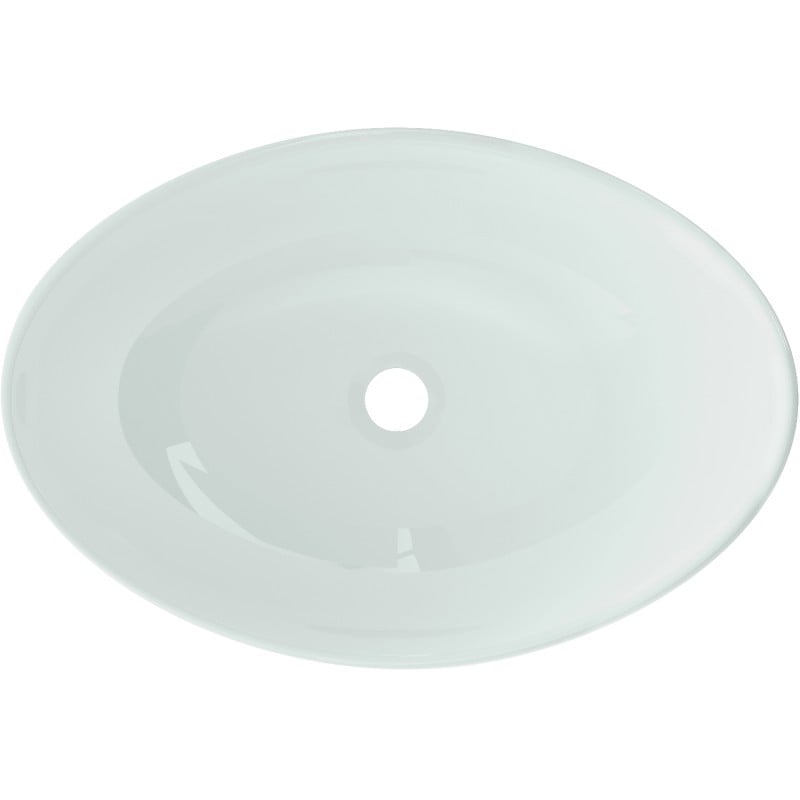 Mexen Sonia glass countertop washbasin 54 x 37 cm, white - 24145430