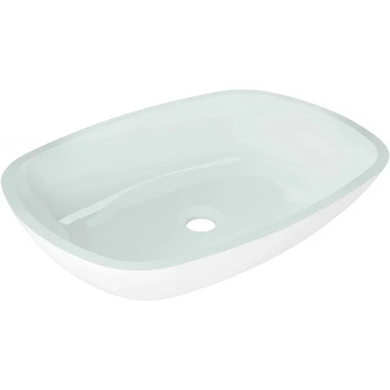 Mexen Araks stikla virsapmetuma izlietne 54 x 39 cm, balta - 24155430