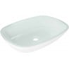 Mexen Araks lavabo en verre à poser 54 x 39 cm, blanc - 24155430