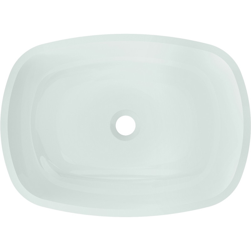 Mexen Araks vasque à poser en verre 54 x 39 cm, blanche - 24155430