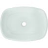 Mexen Araks lavabo de vidrio sobre encimera 54 x 39 cm, blanco - 24155430