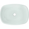 Mexen Araks lavabo sobre encimera de vidrio de 54 x 39 cm, blanco - 24155430