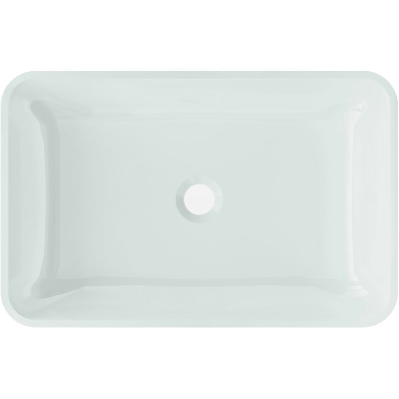 Mexen Megan lavatório de vidro de encastrar 56 x 36 cm, branco - 24135630