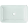 Mexen Megan lavabo sobre encimera de vidrio, 56 x 36 cm, blanco - 24135630
