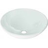 Mexen Mira lavabo de sobremesa de vidrio 42 x 42 cm, blanco - 24124230