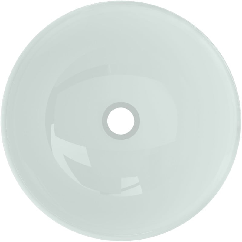 Mexen Mira glass countertop washbasin 42 x 42 cm, white - 24124230