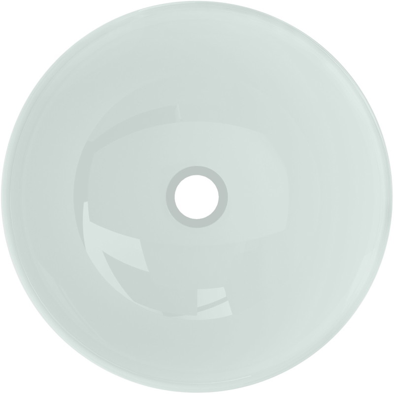 Mexen Mira lavabo de vidrio sobre encimera 42 x 42 cm, blanco - 24124230