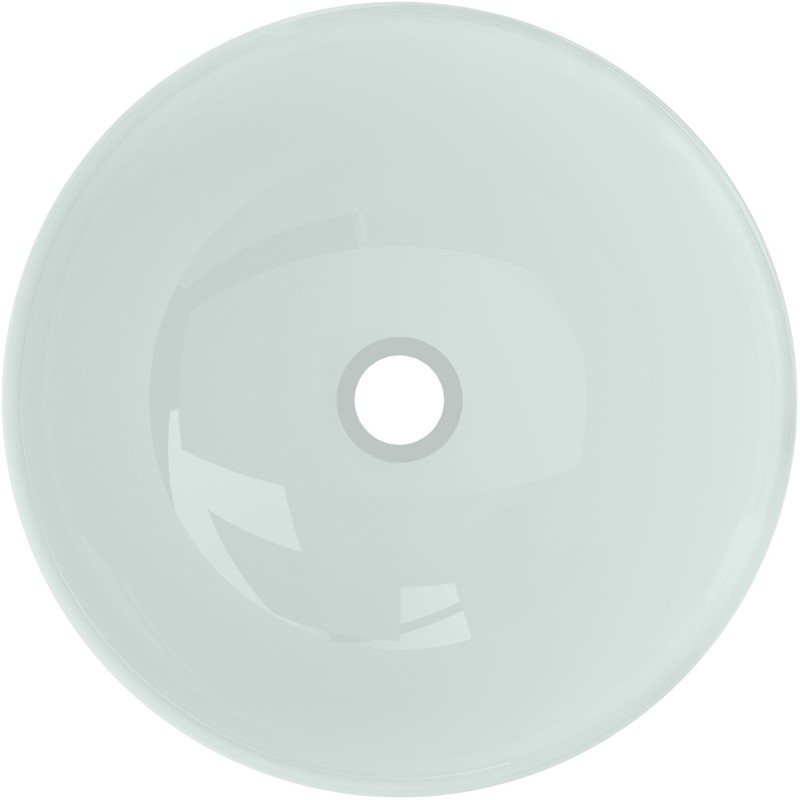 Mexen Mira lavabo en verre sur plan 42 x 42 cm, blanc - 24124230