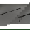 Mexen Kioto freistehende Duschwand 120 x 200 cm, weiße Welle 8 mm, schwarz - 800-120-002-70-97