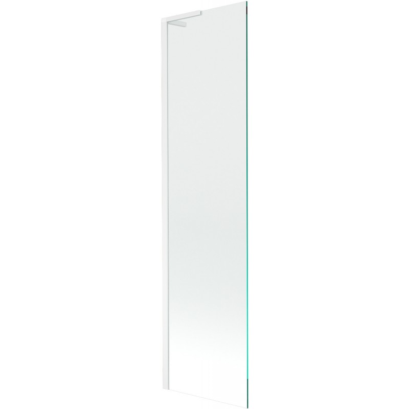 Mexen Next L Badewannenabtrennung 1-flügelig 50 x 150 cm, transparent, weiß - 895-050-000-03-00-20