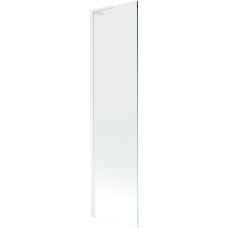 Mexen Next L Badewannenabtrennung 1-flügelig 50 x 150 cm, transparent, weiß - 895-050-000-03-00-20