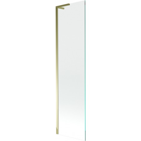Mexen Next L Badewannenabtrennung 1-flügelig 50 x 150 cm, transparent, gold - 895-050-000-03-00-50