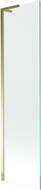 Mexen Next L 1-panel shower screen 50 x 150 cm, transparent, gold - 895-050-000-03-00-50
