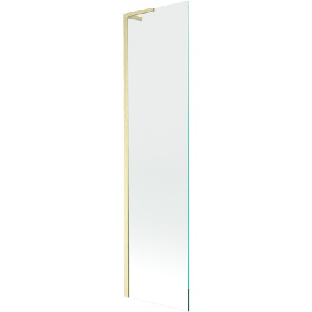 Mexen Next L Badewannenwand 1-flügelig 50 x 150 cm, transparent, gebürstetes Gold - 895-050-000-03-00-55