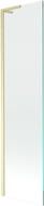 Mexen Next L badwand 1-deurs 50 x 150 cm, transparant, goud geborsteld - 895-050-000-03-00-55
