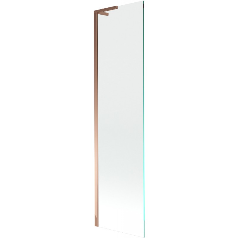 Mexen Next L badwand 1-vleugelig 50 x 150 cm, transparant, roze goud - 895-050-000-03-00-60