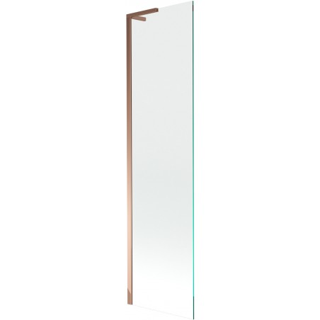 Mexen Next L Badewannen-Faltwand 1-flügelig 50 x 150 cm, transparent, Roségold - 895-050-000-03-00-60