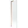 Mexen Next L Badewannen-Faltwand 1-flügelig 50 x 150 cm, transparent, Roségold - 895-050-000-03-00-60