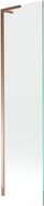 Mexen Next L badwand 1-vleugelig 50 x 150 cm, transparant, roze goud - 895-050-000-03-00-60