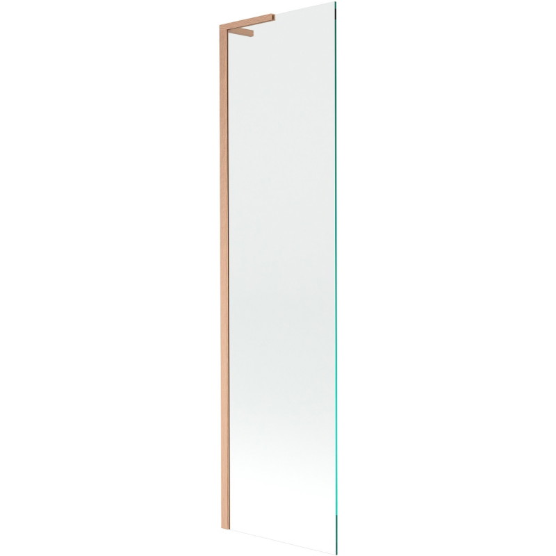 Mexen Next L vannitoaukse ekraan 1-leheline 50 x 150 cm, läbipaistev, harjatud vask - 895-050-000-03-00-65