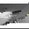 Mexen Next L Badewannenfaltwand 1-flügelig 50 x 150 cm, transparent, gebürstet Gun Gray - 895-050-000-03-00-66