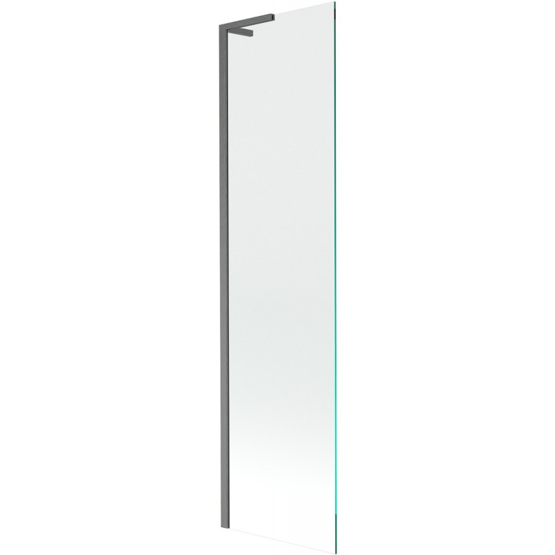 Mexen Next L Badewannenfaltwand 1-flügelig 50 x 150 cm, transparent, gebürstet Gun Gray - 895-050-000-03-00-66