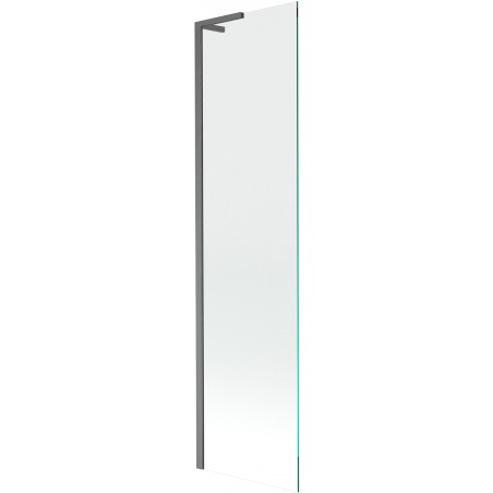 Mexen Next L Badewannenfaltwand 1-flügelig 50 x 150 cm, transparent, gebürstet Gun Gray - 895-050-000-03-00-66