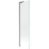 Mexen Next L Badewannenfaltwand 1-flügelig 50 x 150 cm, transparent, gebürstet Gun Gray - 895-050-000-03-00-66