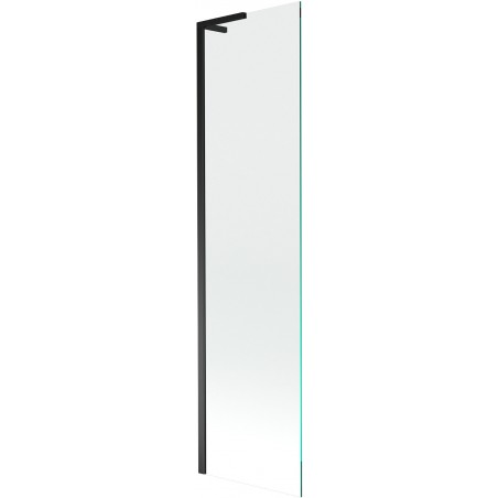Mexen Next L badwand éénvleugelig 50 x 150 cm, transparant, zwart - 895-050-000-03-00-70