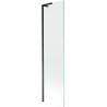 Mexen Next L Badewannenfaltwand 1-flügelig 50 x 150 cm, transparent, schwarz - 895-050-000-03-00-70