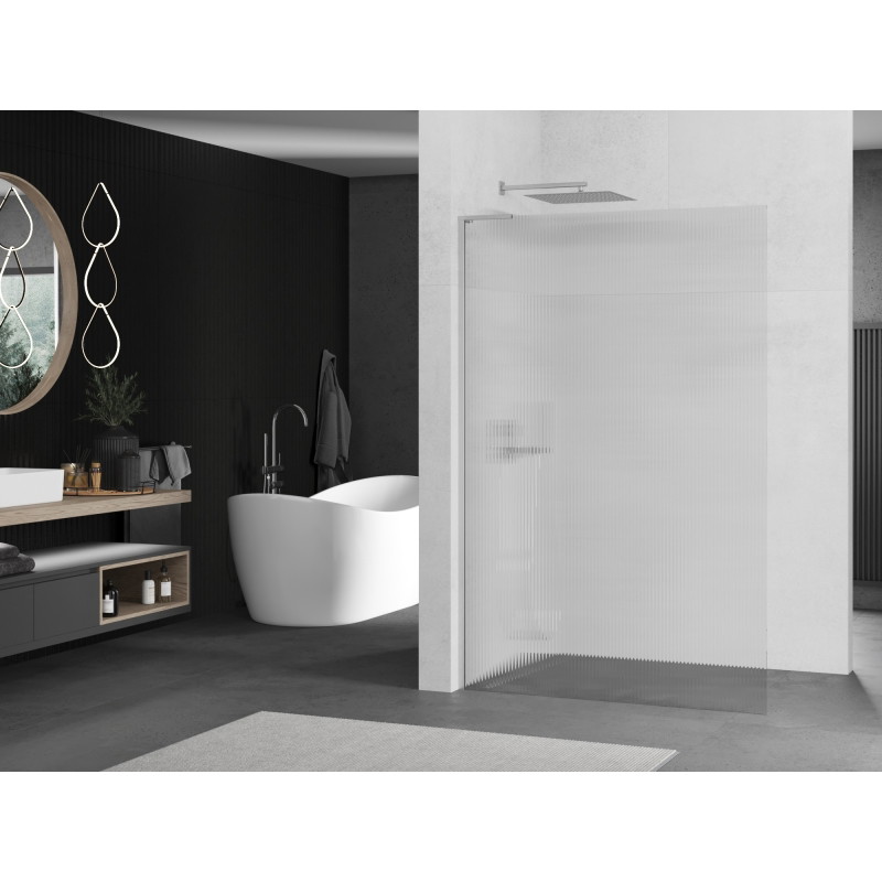 Mexen Kioto L dušisein Walk-in 80 x 200 cm, triibuline, kroom - 800-080-103-01-09
