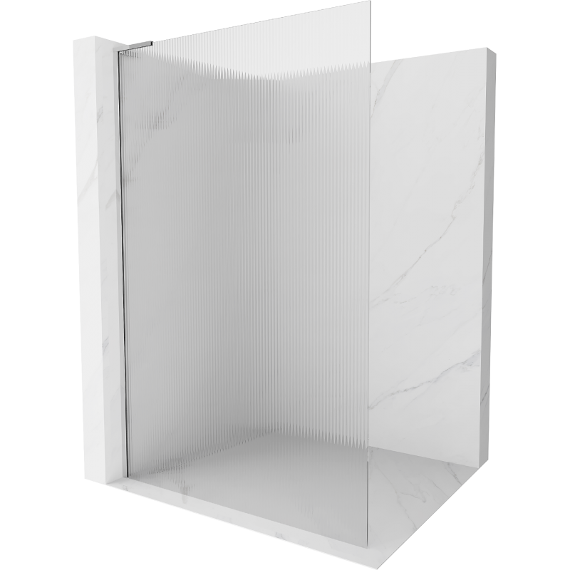 Mexen Kioto L Duschwand Walk-in 100 x 200 cm, klar, chrom - 800-100-103-01-09