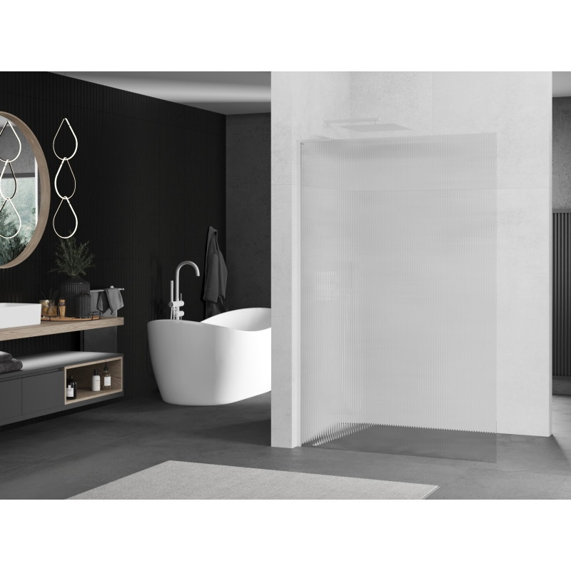 Mexen Kioto L dušisein Walk-in 80 x 200 cm, triibuline, valge - 800-080-103-20-09