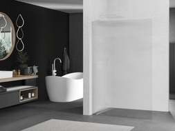 Mexen Kioto L walk-in tuš pregrada 80 x 200 cm, pruge, bijela - 800-080-103-20-09