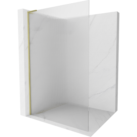 Mexen Kioto L dušisein Walk-in 70 x 200 cm, triibuline, kuldne harjatud - 800-070-103-55-09