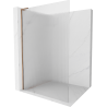 Mexen Kioto L Duschwand Walk-in 80 x 200 cm, klar, roségold - 800-080-103-60-09