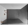 Mexen Kioto L tuš stijenka Walk-in 120 x 200 cm, pruge, ružičasto zlato - 800-120-103-60-09