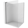 Mexen Kioto L douchewand Walk-in 70 x 200 cm, strepen, zwart - 800-070-103-70-09
