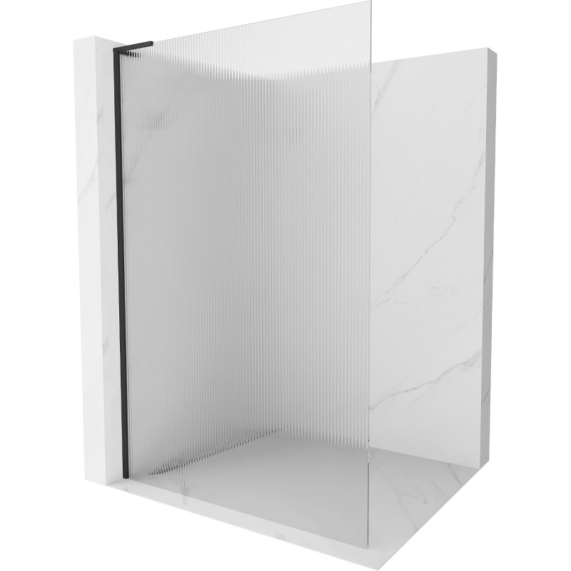 Mexen Kioto L dušisein Walk-in 100 x 200 cm, triibuline, must - 800-100-103-70-09