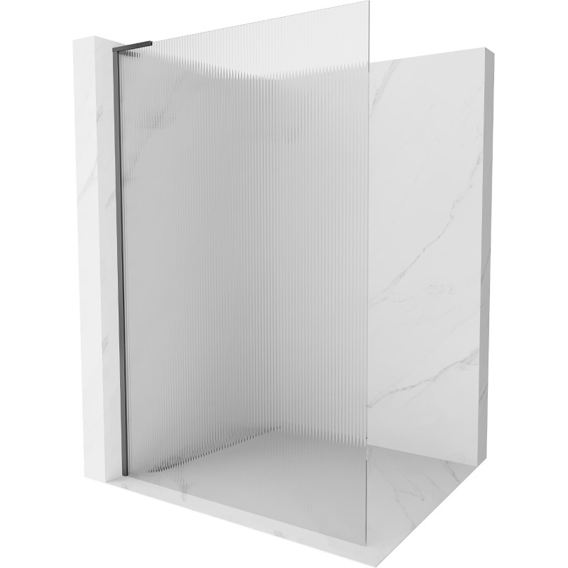 Mexen Kioto L dušisein Walk-in 100 x 200 cm, triibuline, gun metal - 800-100-103-95-09