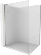 Mexen Kioto L Stijenka za tuš Walk-in 100 x 200 cm, prugice, brušeni nikal - 800-100-103-97-09
